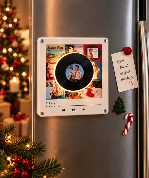 Miniature Vinyl Player Fridge Magnet Set